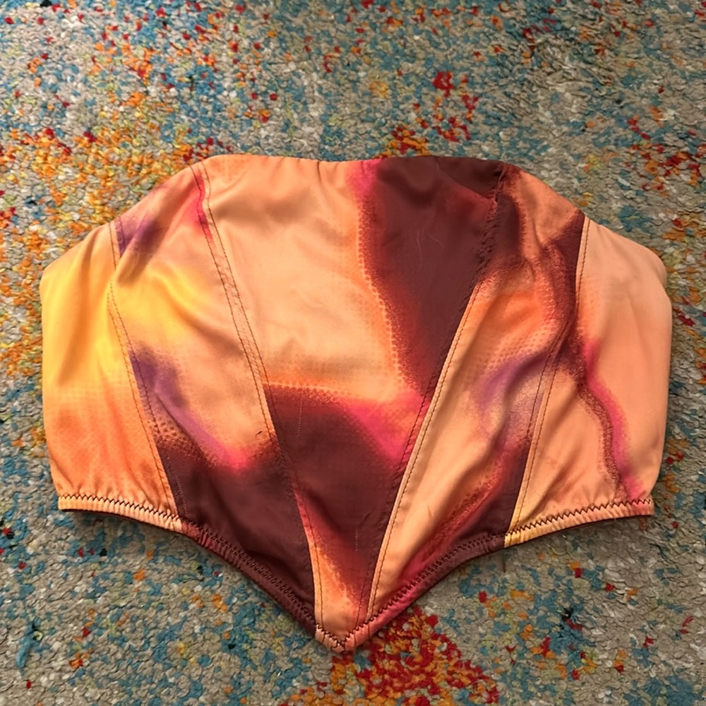 Sunset Color Cropped Corset